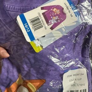 Purple bluey Graphic Long Sleeve Tee